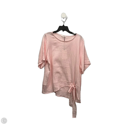 Top Short Sleeve By Joh In Pink, Size: S