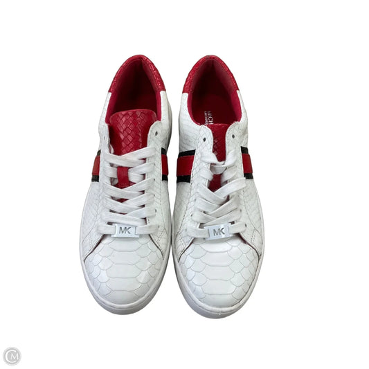 Shoes Sneakers By Michael By Michael Kors In Red & White, Size: 7