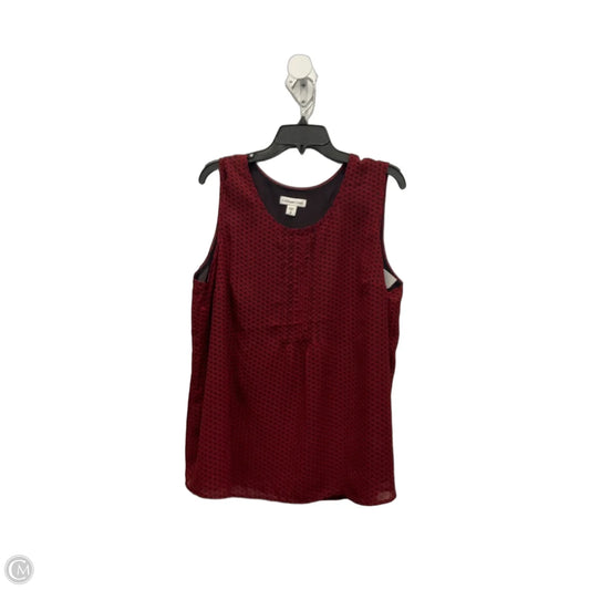 Top Sleeveless By Coldwater Creek In Black & Red, Size: 1x
