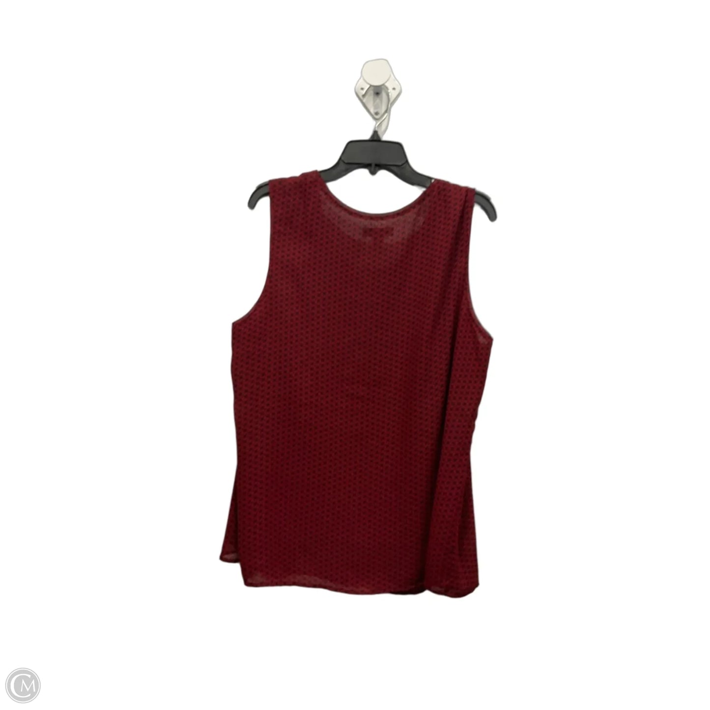 Top Sleeveless By Coldwater Creek In Black & Red, Size: 1x