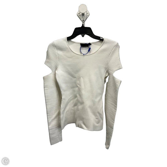 Top Long Sleeve Luxury Designer By Alexander Wang In White, Size: S