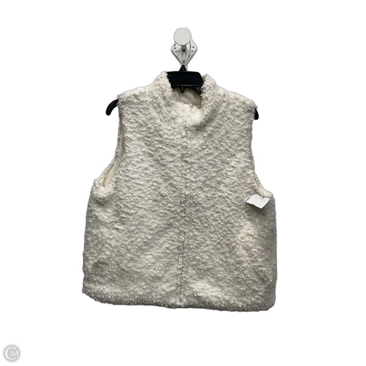 Vest Faux Fur & Sherpa By Rachel Zoe In White, Size: L