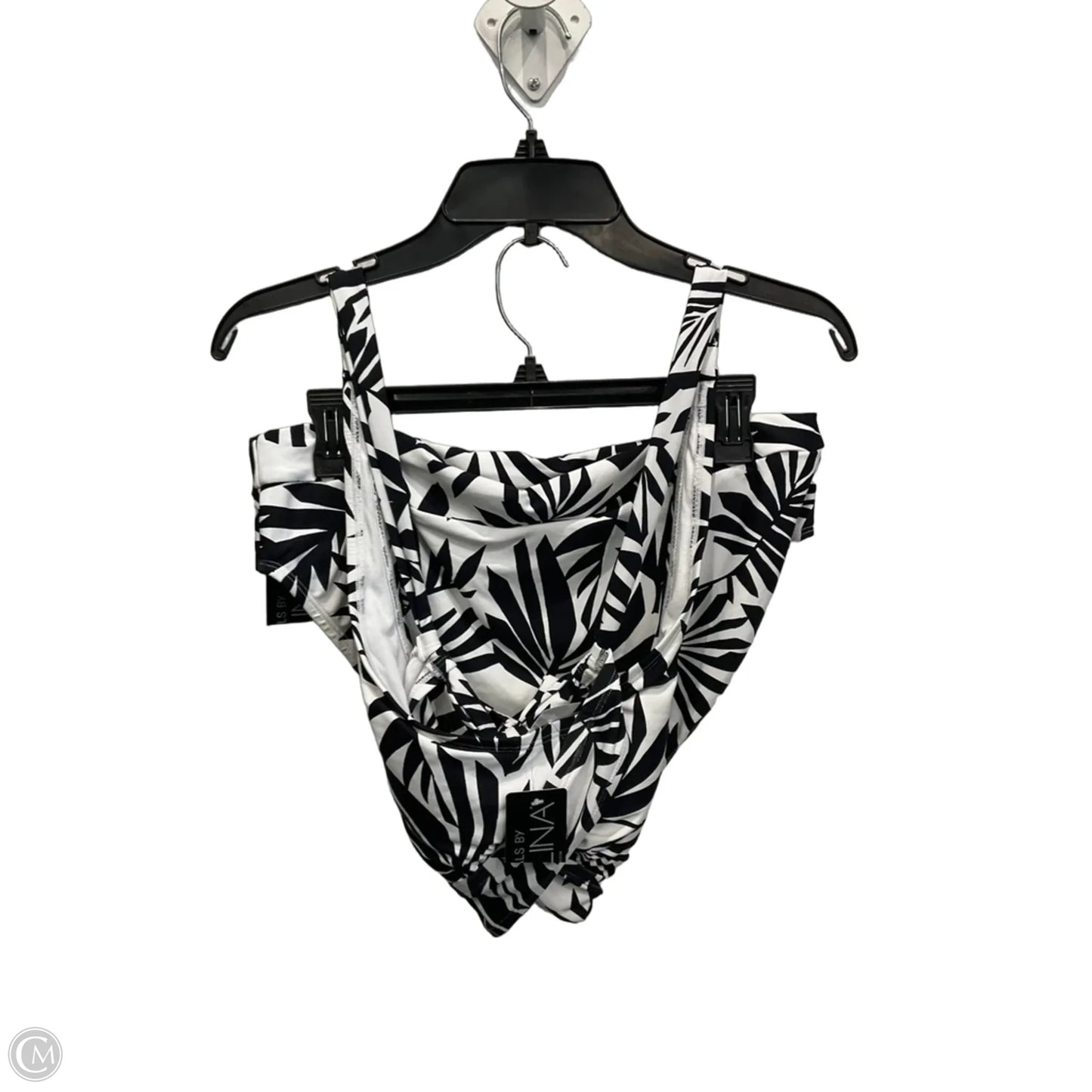 Swimsuit 2pc By Catalina In Black & White, Size: L