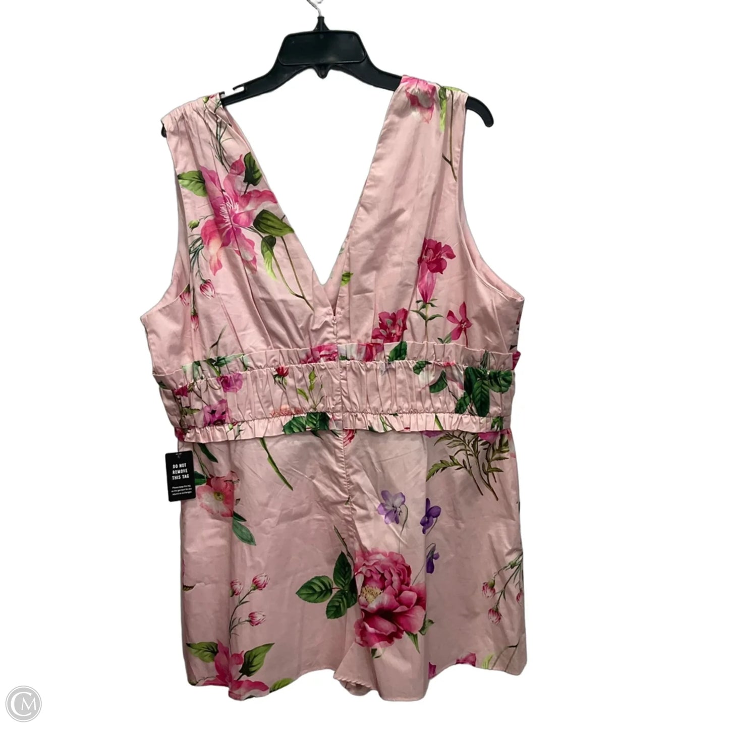 Romper By Express In Pink, Size: Xl