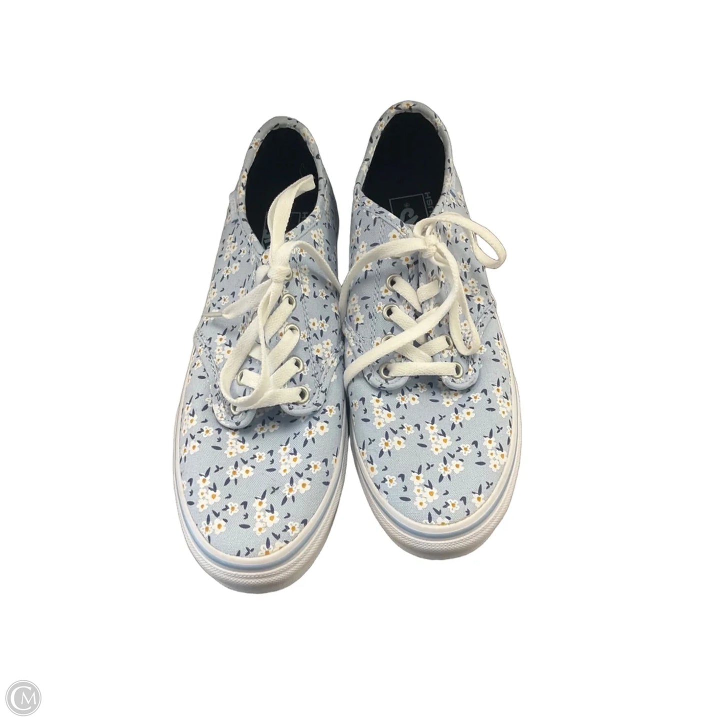Shoes Sneakers By Vans In Blue & White, Size: 9.5