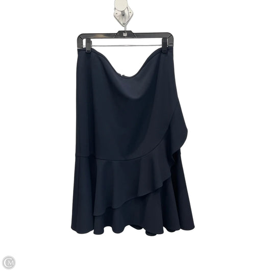 Skirt Midi By Calvin Klein In Navy, Size: 14