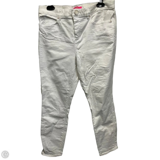 Pants Designer By Lilly Pulitzer In White Denim, Size: 12