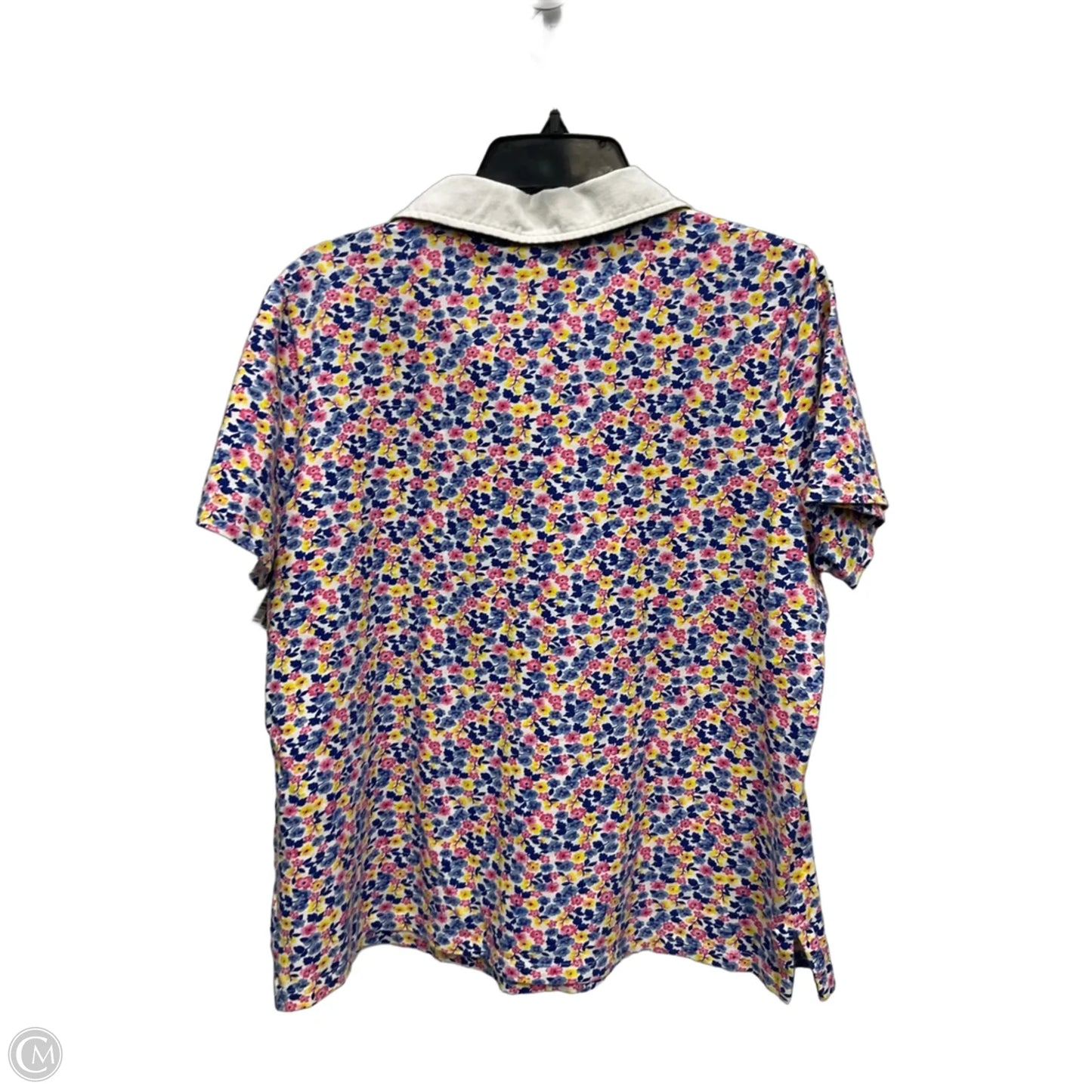 Top Short Sleeve By Talbots In Floral Print, Size: 1x