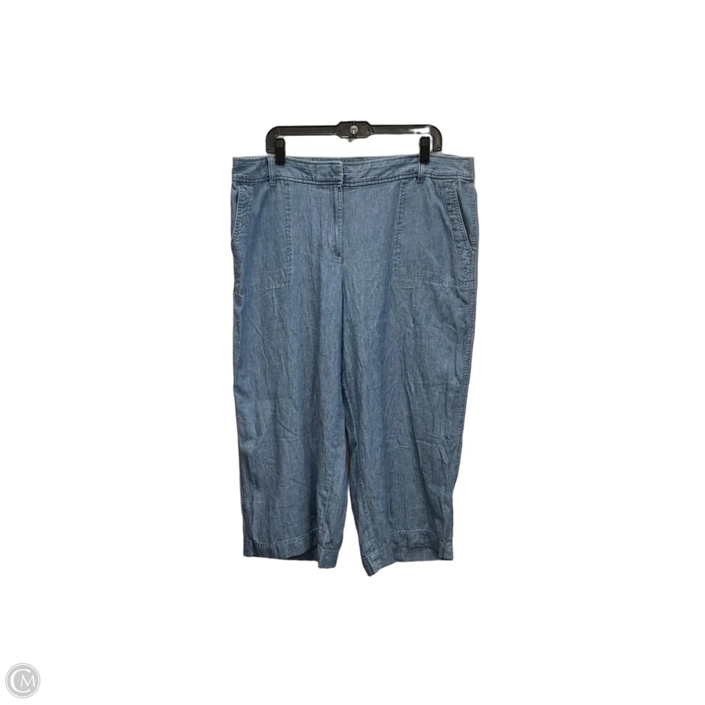 Jeans Wide Leg By Talbots In Blue Denim, Size: 16