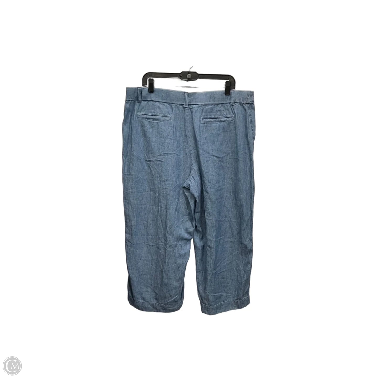 Jeans Wide Leg By Talbots In Blue Denim, Size: 16