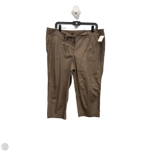 Capris By Ann Taylor In Brown, Size: 14