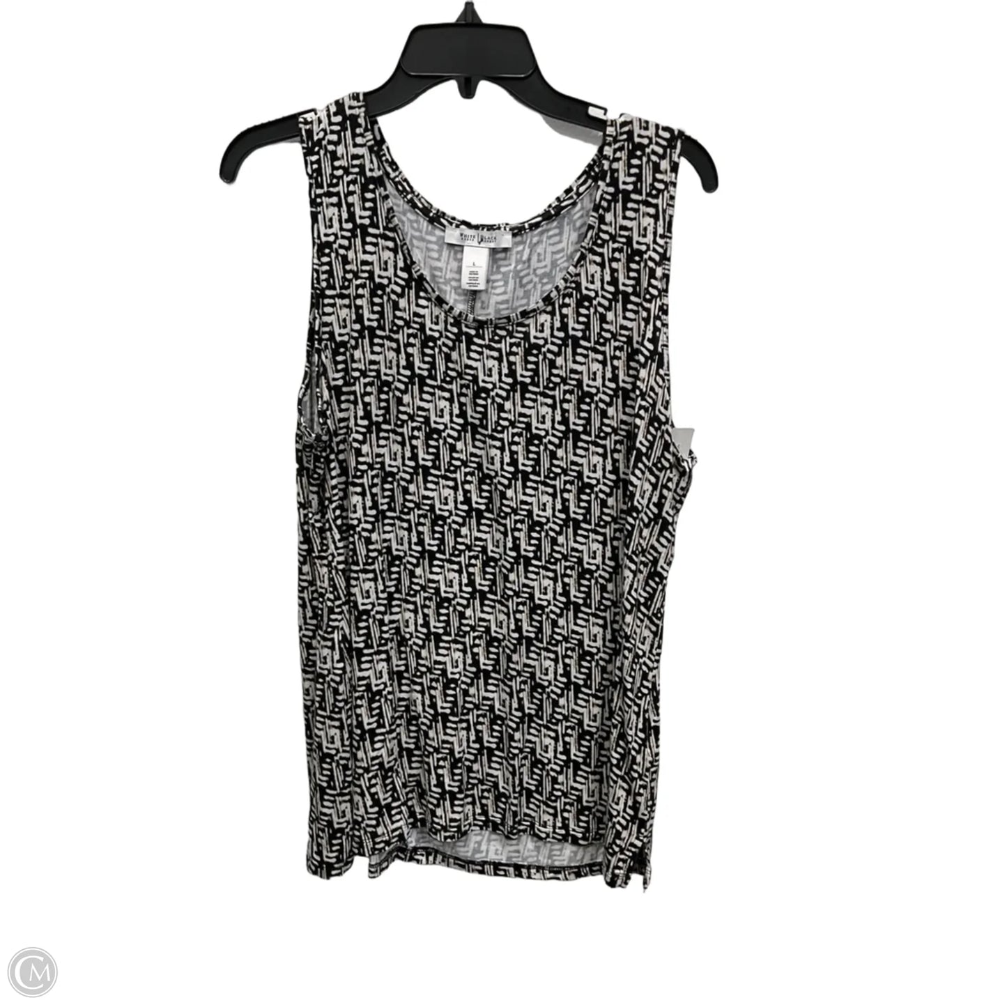 Top Sleeveless By White House Black Market In Black & White, Size: L