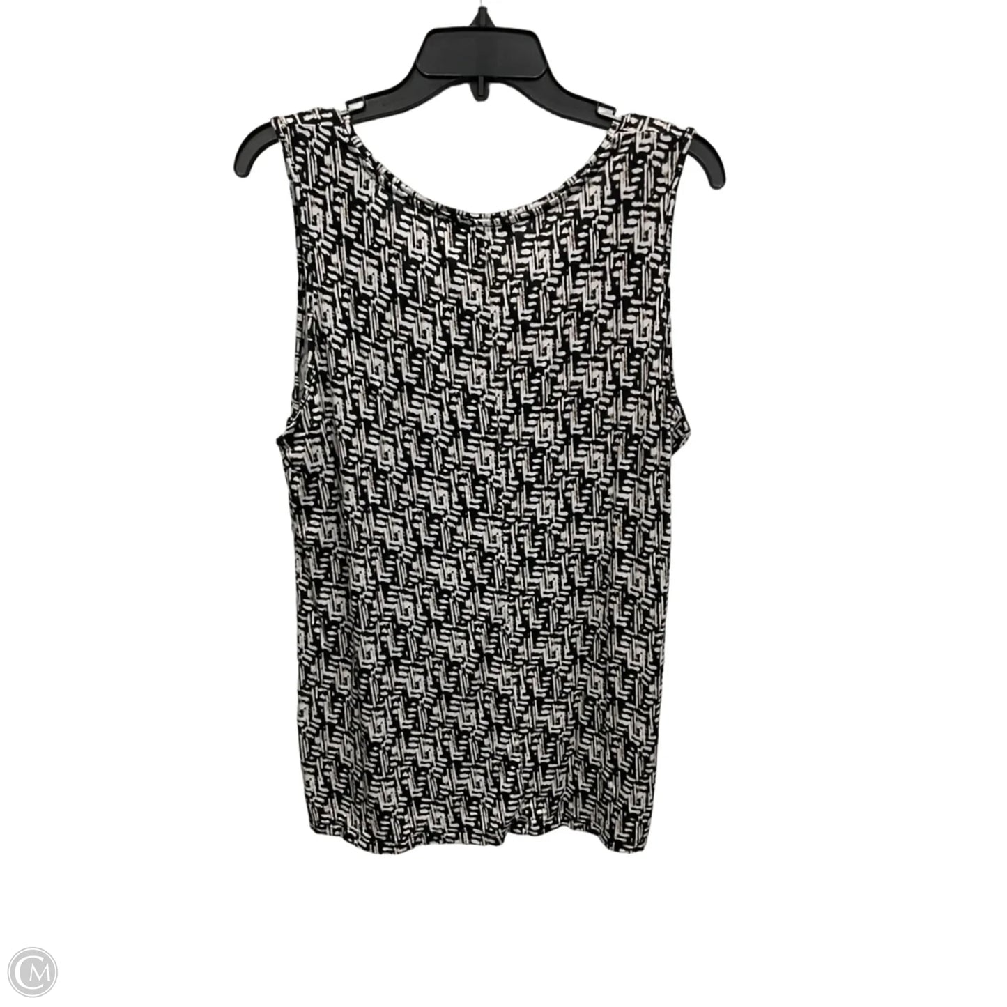 Top Sleeveless By White House Black Market In Black & White, Size: L