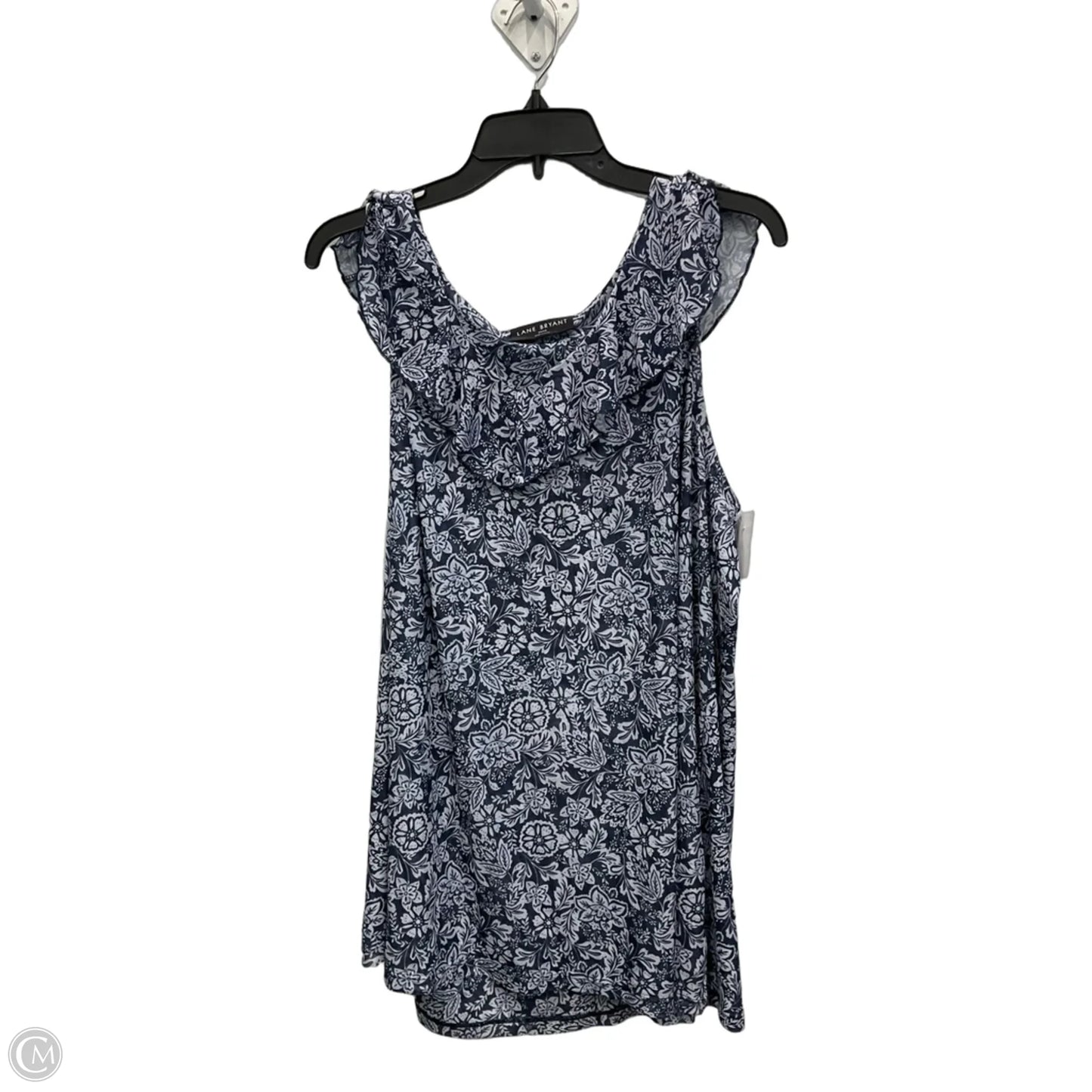 Top Sleeveless By Lane Bryant In Blue, Size: 3x