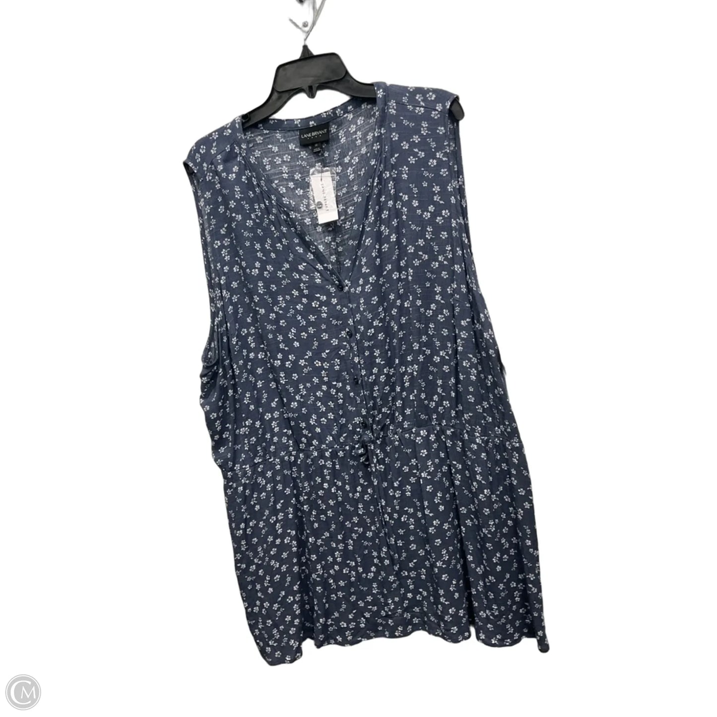 Top Sleeveless By Lane Bryant In Blue, Size: 3x
