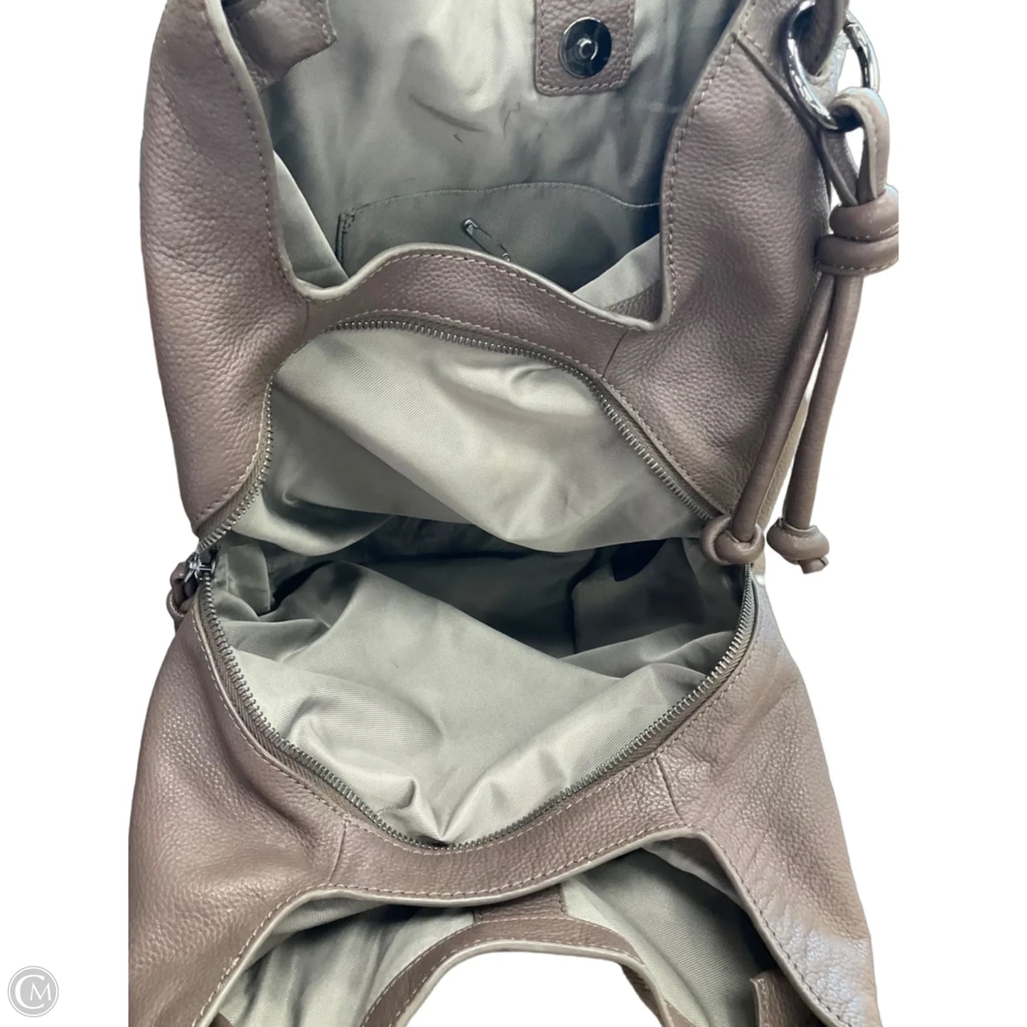 Handbag Leather By Vince Camuto, Size: Medium