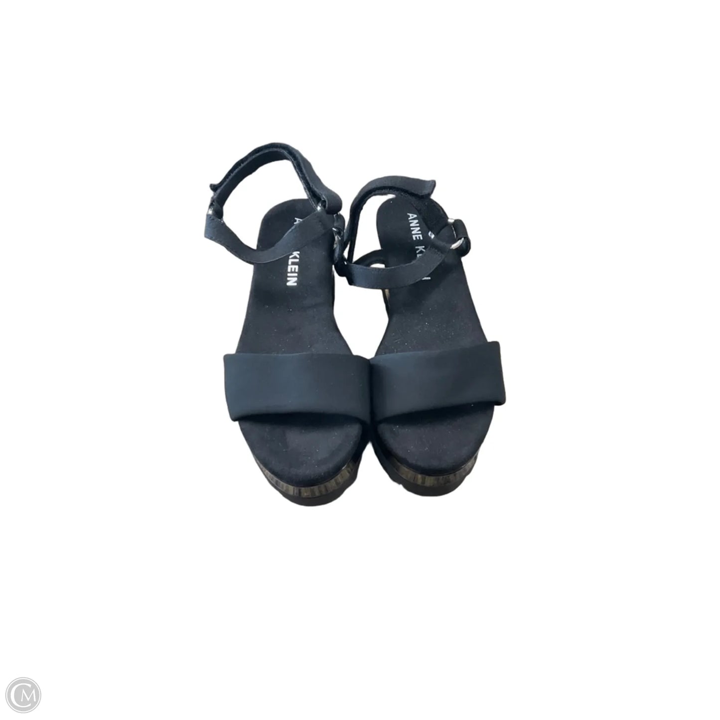 Sandals Heels Wedge By Anne Klein In Black, Size: 8