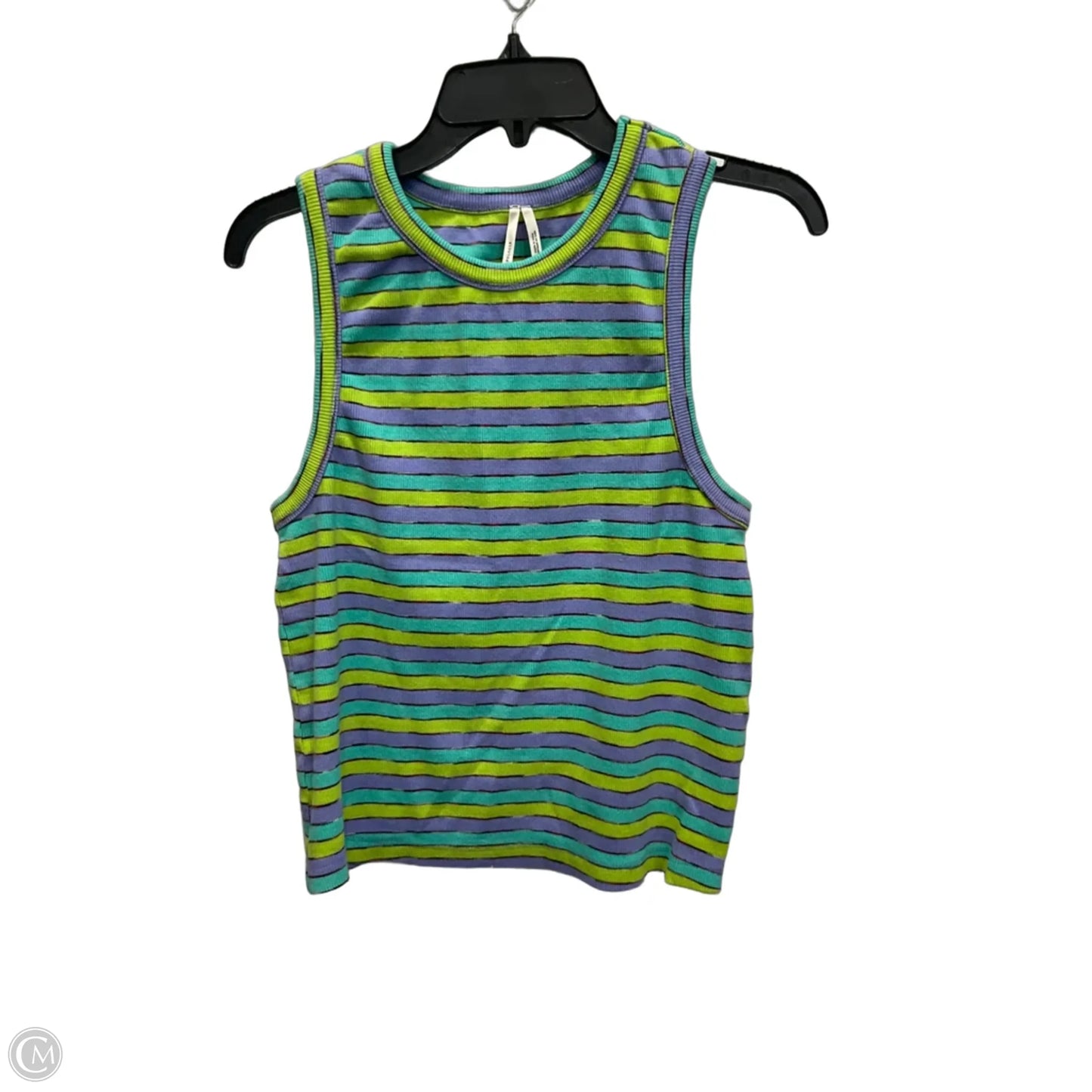 Top Sleeveless By Anthropologie In Striped Pattern, Size: L