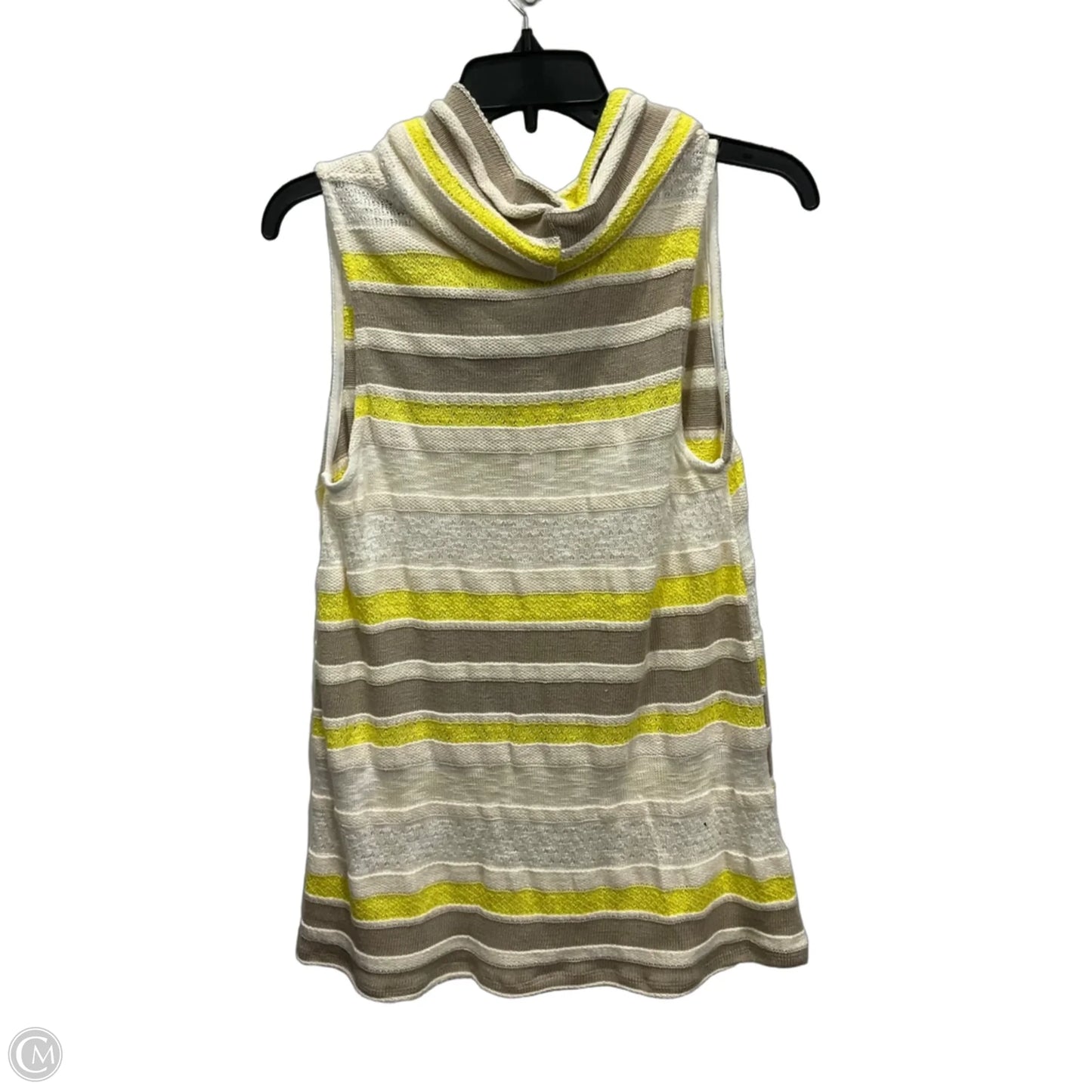 Top Sleeveless By Anthropologie In Striped Pattern, Size: L