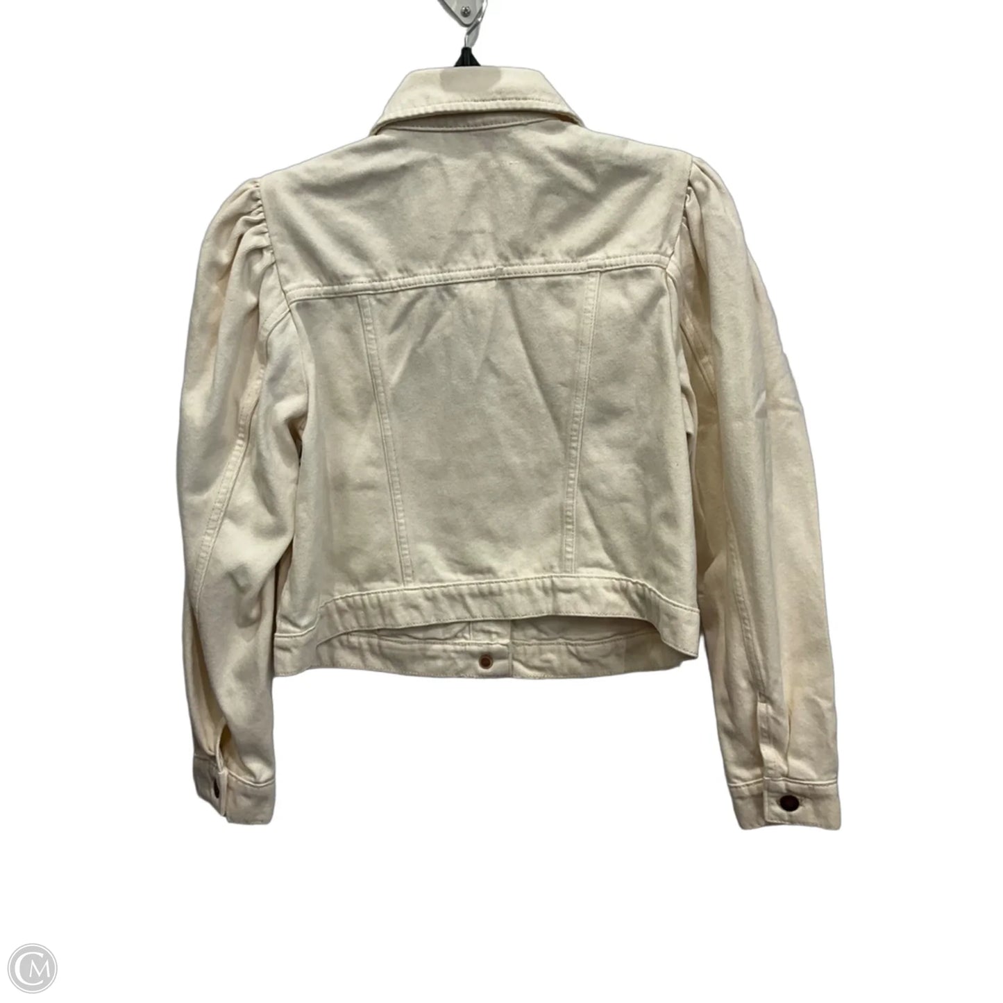 Jacket Denim By Pilcro In White Denim, Size: Xsp