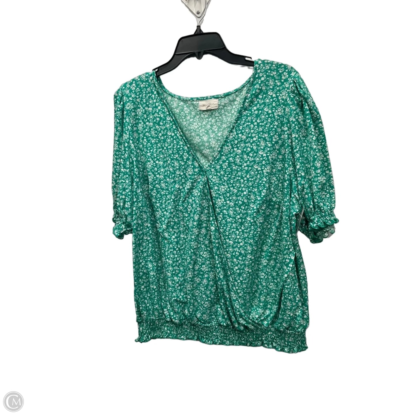 Top Short Sleeve By Melloday In Green, Size: 2x