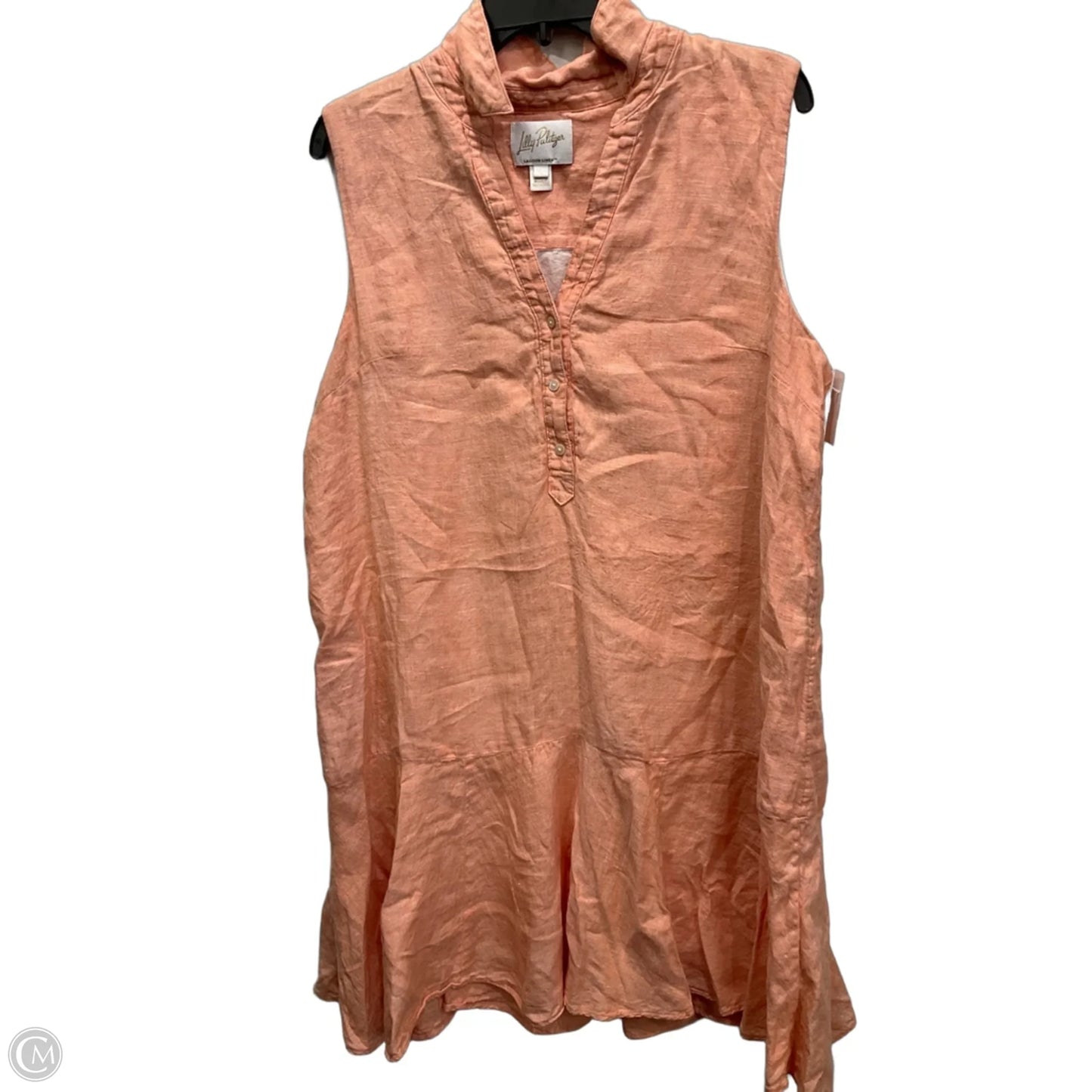 Dress Designer By Lilly Pulitzer In Peach, Size: L