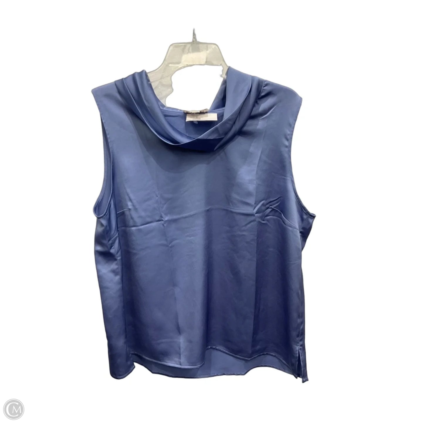 Top Sleeveless By Loft In Blue, Size: L