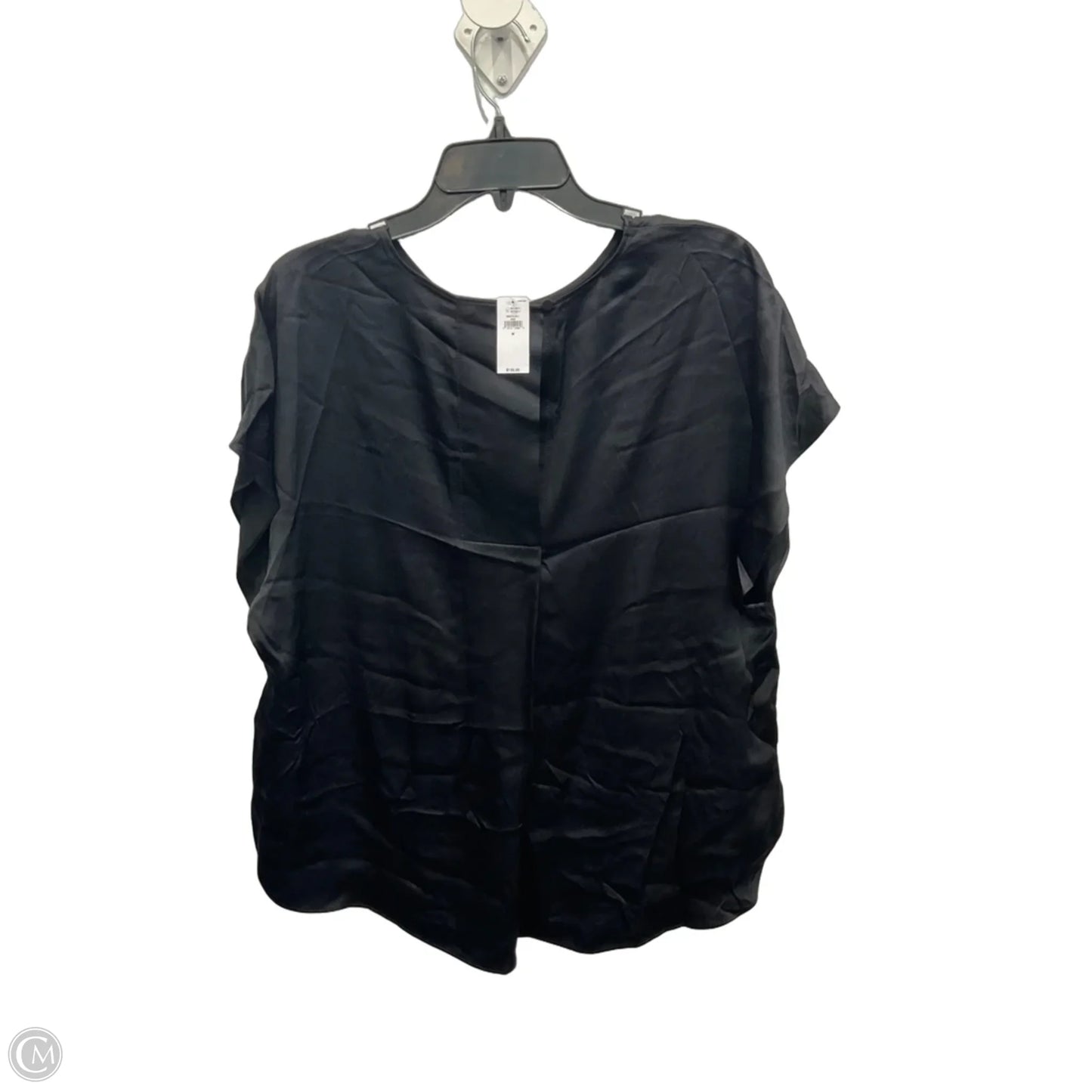 Top Short Sleeve By Banana Republic In Black, Size: M