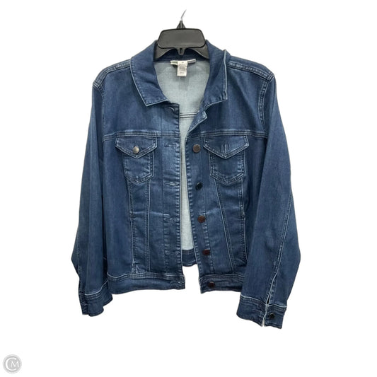 Jacket Denim By Lane Bryant In Blue Denim, Size: Xl