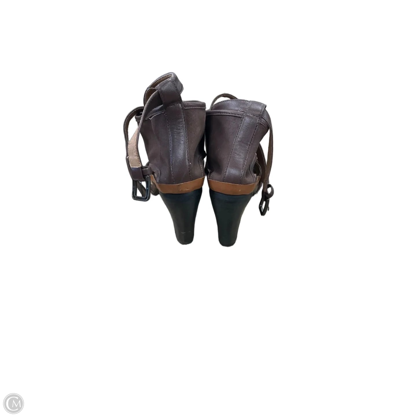 Sandals Heels Block By Cmc In Brown, Size: 7.5