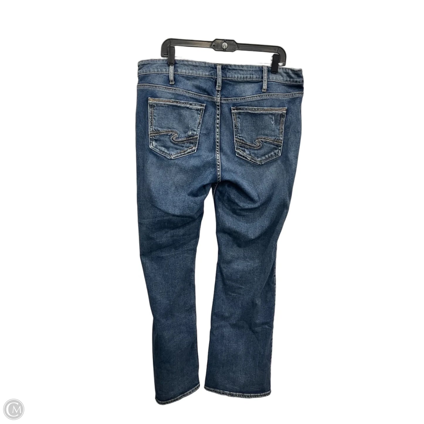 Jeans Boot Cut By Silver In Blue Denim, Size: 14