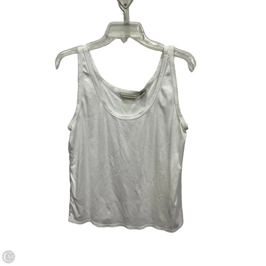 Top Sleeveless By Banana Republic In White, Size: Xl