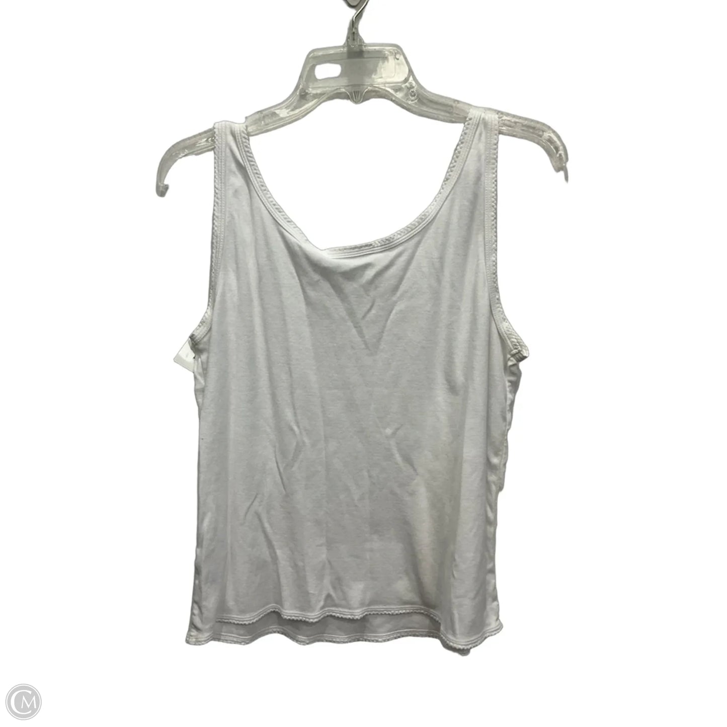 Top Sleeveless By Banana Republic In White, Size: Xl