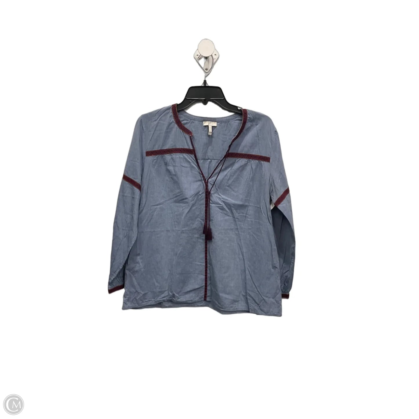 Top Long Sleeve By Joie In Blue, Size: L