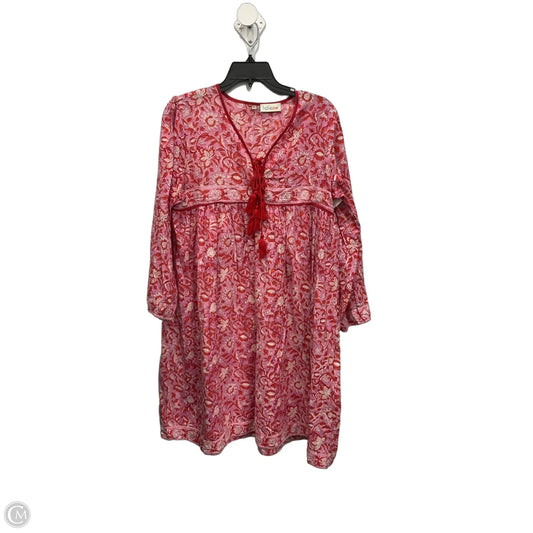Dress Casual Short By Cma In Pink, Size: L