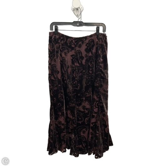 Skirt Maxi By Coldwater Creek In Maroon, Size: S