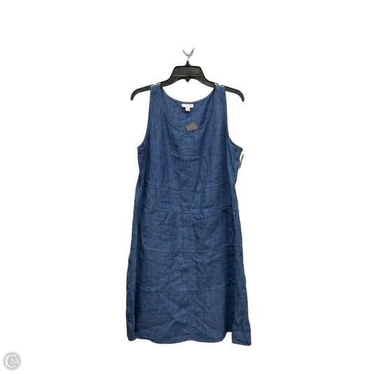 Dress Casual Midi By Pure Jill In Blue, Size: L