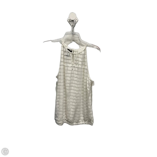 Top Sleeveless By Inc In White, Size: Lp