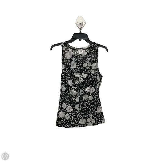 Top Sleeveless By Cabi In Black & White, Size: S