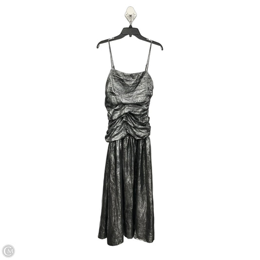 Dress Party Long By Anthropologie In Silver, Size: M
