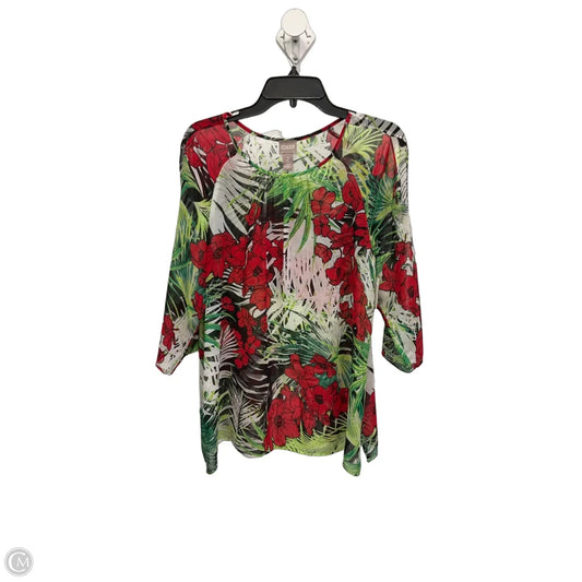 Top Long Sleeve By Chicos In Multi-colored, Size: 2