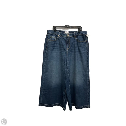 Jeans Wide Leg By Lane Bryant In Blue, Size: 16