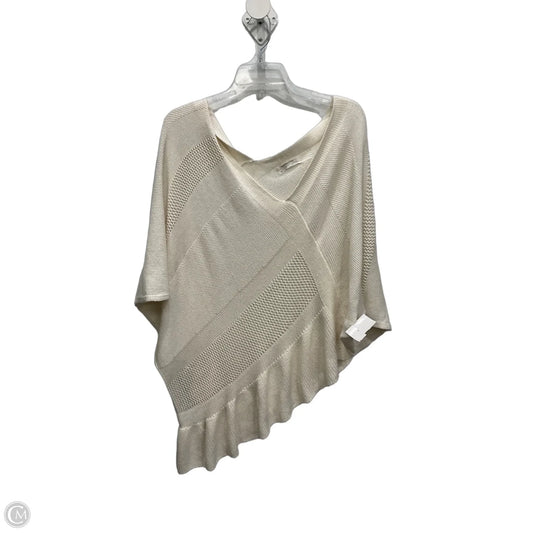 Shawl By Anthropologie In Cream, Size: L