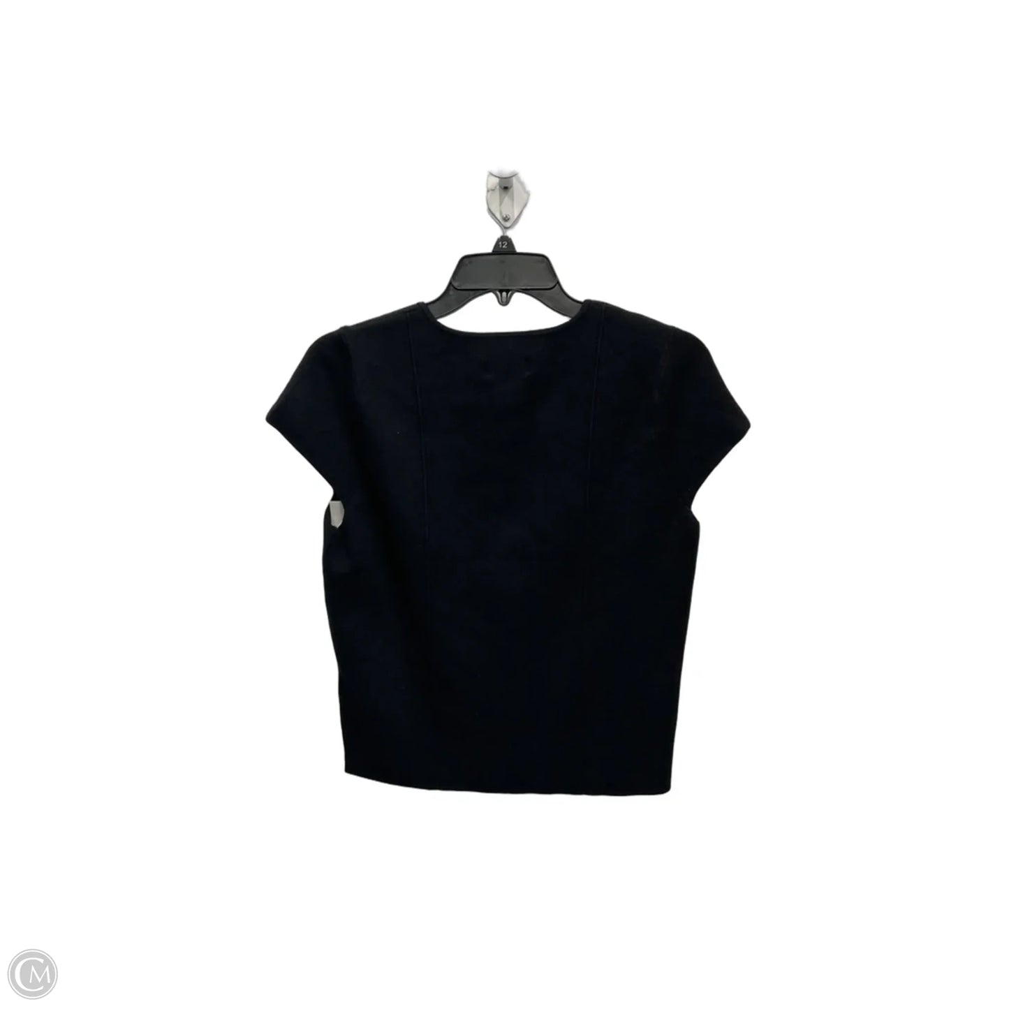 Top Short Sleeve By Anthropologie In Black, Size: M