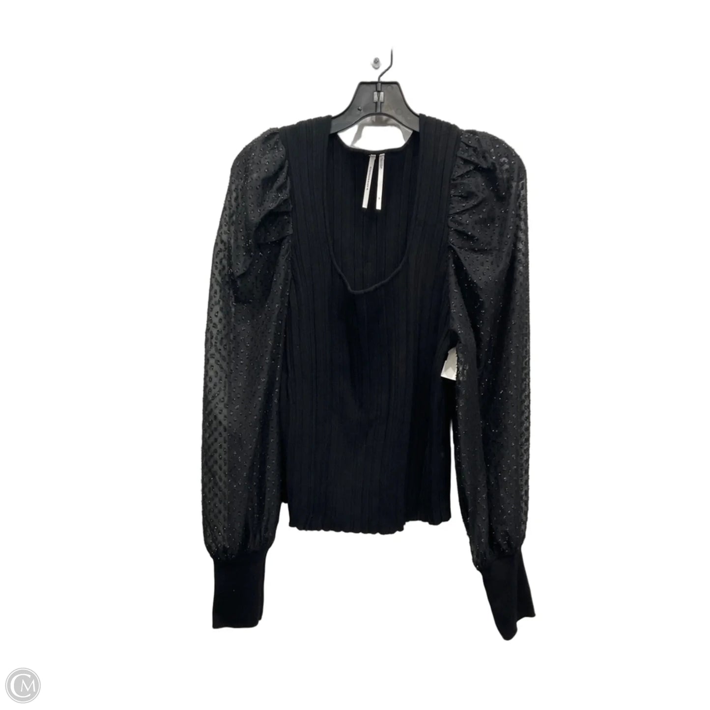 Top Long Sleeve By Anthropologie In Black, Size: 1x
