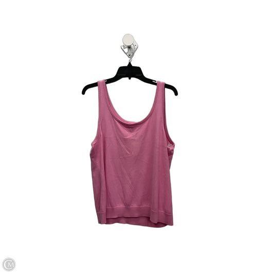 Top Sleeveless By Talbots In Pink, Size: Xl