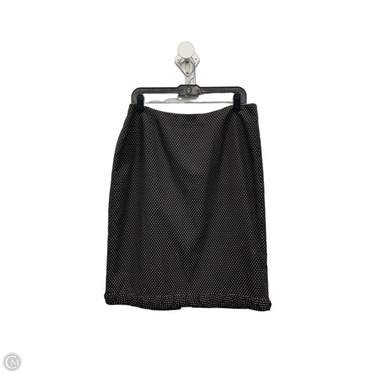 Skirt Midi By Peck And Peck In Black & Cream, Size: 14