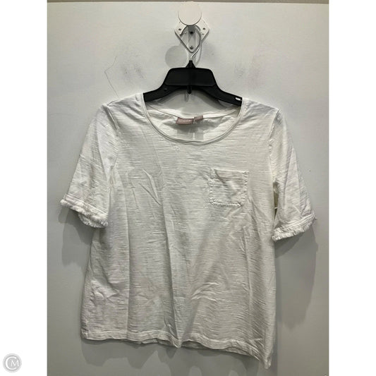 Top Short Sleeve By Chicos In White, Size: S