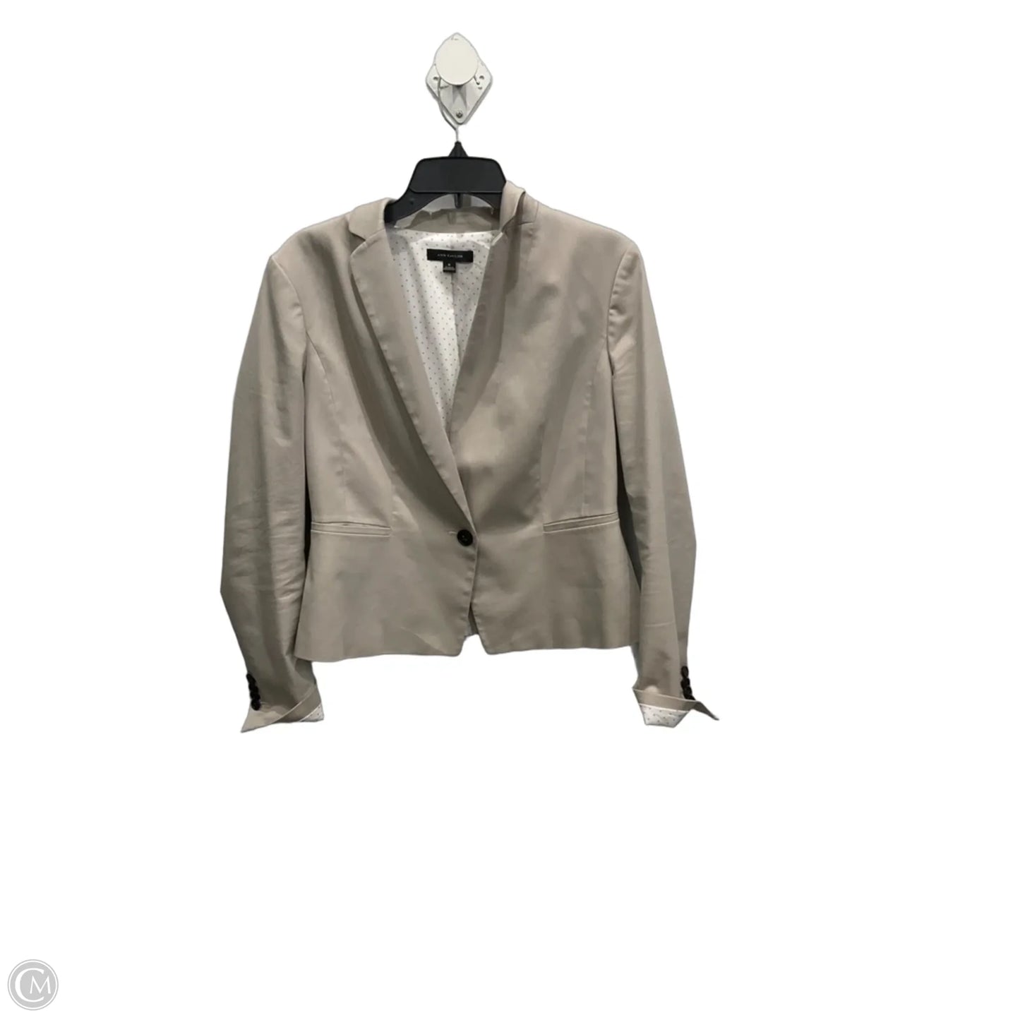 Blazer By Ann Taylor In Beige, Size: 8