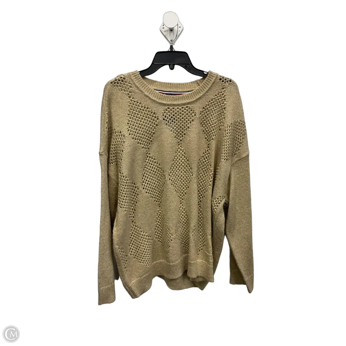 Top Long Sleeve By Tommy Hilfiger In Tan, Size: 2x